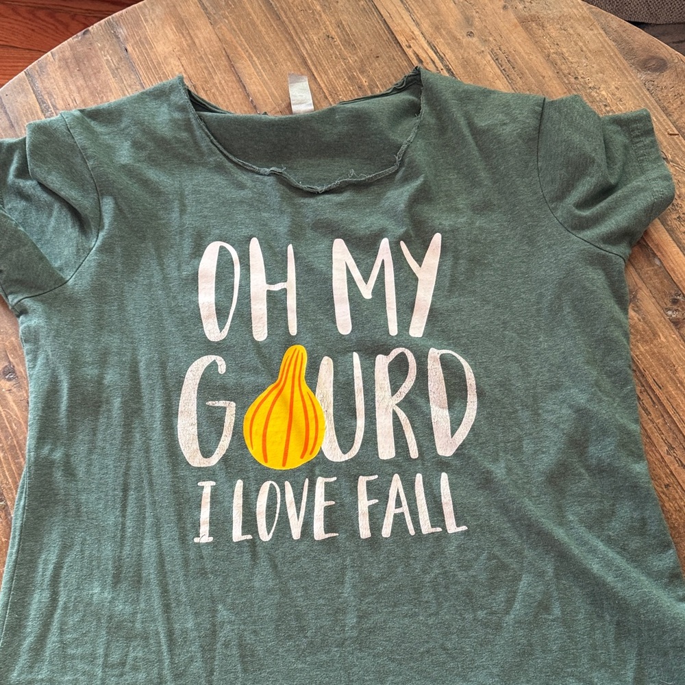 Green Fall Graphic Tee